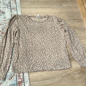JCrew leopard sweater